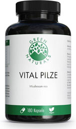 GREEN NATURALS Vital Pilze Cordyceps Reishi Kräuter-Komplex vegan Kapseln 180 Stück – Bild 1 von 1
