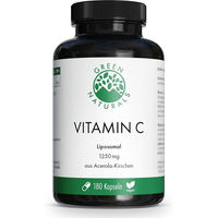 Produktbild von Green Naturals Vitamin C 1250 mg liposomal vegan Kapseln 180 Stück