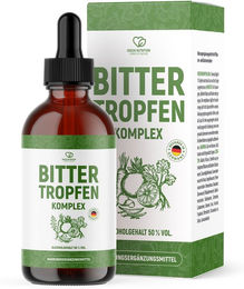Green Nutrition Bittertropfen mit Kräuter-Komplex vegan ohne Zusatzstoffe 100 ml – Bild 1 von 5