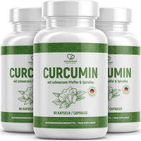 Produktbild von Green Nutrition Kurkuma Curcumin Kapseln mit standardisiertem Extrakt vegan und ohne Zusatzstoffe