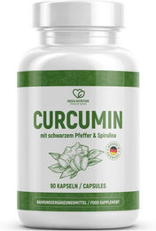 Green Nutrition Kurkuma Kapseln mit standardisiertem Extrakt vegan und ohne Zusatzstoffe – Bild 1 von 4