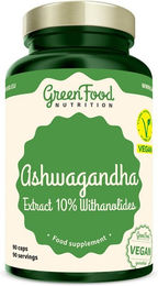 GreenFood Nutrition Ashwagandha Extrakt 10 % Withanolides Kapseln vegan – Bild 1 von 1