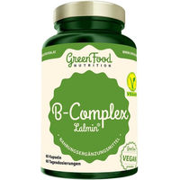 Produktbild von GreenFood Nutrition B-Komplex Lalmin vegan Kapseln für Frauen, Schwangere und Stillende