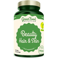 Produktbild von GreenFood Nutrition Beauty Hair & Skin Kapseln mit Zink, Biotin und Selen für Schwangere und Stillende