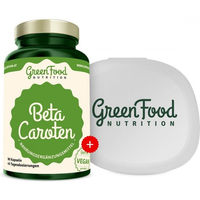 Produktbild von GreenFood Nutrition Beta Carotin mit Vitamin A Kapseln 90 Stück