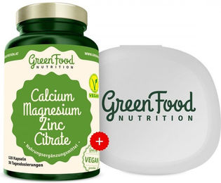 GreenFood Nutrition Calcium Magnesium Zink Mineralstoff-Komplex Kapseln 90 Stück – Bild 1 von 1