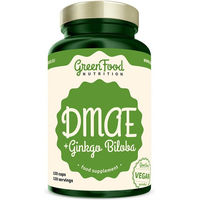 Produktbild von GreenFood Nutrition DMAE + Ginkgo Biloba mit Cholin Kapseln ohne Gelatine 120 Stück