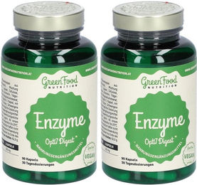 GreenFood Nutrition Enzyme Opti7 Digest Multi-Enzym-Komplex Vegan 180 Kapseln – Bild 1 von 1