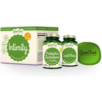 Produktbild von GreenFood Nutrition Intimity Kräuter-Komplex Kapseln für Männer glutenfrei mit Pillbox