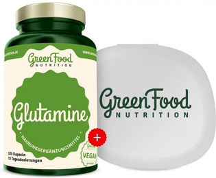 GreenFood Nutrition L-Glutamin Kapseln ohne Gelatine 120 Stück – Bild 1 von 1