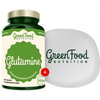Produktbild von GreenFood Nutrition L-Glutamin Kapseln ohne Gelatine 120 Stück