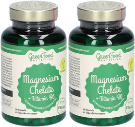 GreenFood Nutrition Magnesium Bisglycinat mit Vitamin B6 Kapseln 180 Stück für Schwangere und Stillende – Bild 1 von 1