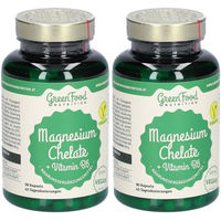 Produktbild von GreenFood Nutrition Magnesium Bisglycinat mit Vitamin B6 Kapseln 180 Stück für Schwangere und Stillende