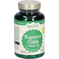 Produktbild von GreenFood Nutrition Magnesium Chelat Bisglycinat mit Vitamin B6 Kapseln für Schwangere und Stillende
