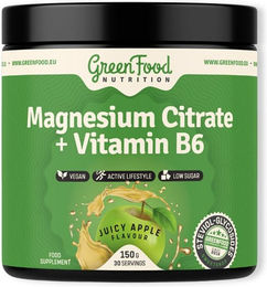 GreenFood Nutrition Magnesium Citrat mit Vitamin B6 Juicy Apple Pulver – Bild 1 von 1