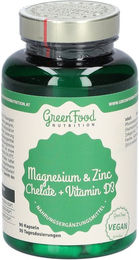 GreenFood Nutrition Magnesium Zink und Vitamin D3 als Bisglycinat Kapseln – Bild 1 von 2