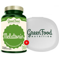 Produktbild von GreenFood Nutrition Melatonin Kapseln 60 Stück