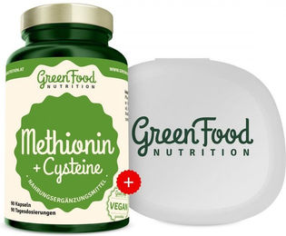 GreenFood Nutrition Methionin + Cysteine Kapseln ohne Gelatine 90 Stück – Bild 1 von 1