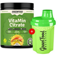 Produktbild von GreenFood Nutrition Performance Vitamin Citrate Pulver vegan inklusive 300ml Shaker