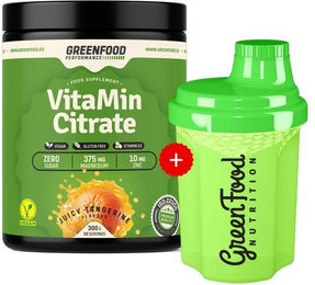 GreenFood Nutrition Performance Vitamin Citrate Pulver vegan mit 300ml Shaker – Bild 1 von 1