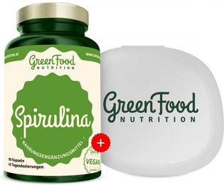 GreenFood Nutrition Spirulina Kapseln ohne Gelatine – Bild 1 von 1