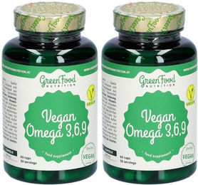 GreenFood Nutrition Vegan Omega 3,6,9 aus Leinöl 120 Kapseln – Bild 1 von 1