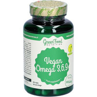 Produktbild von GreenFood Nutrition Vegan Omega 3,6,9 aus Leinöl Kapseln 60 Stück