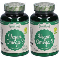Produktbild von GreenFood NUTRITION Vegan Omega 3 6 9 Kapseln mit Leinöl 180 Stück
