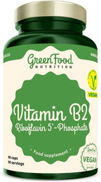 GreenFood Nutrition Vitamin B2 Riboflavin 5'Phosphat Kapseln ohne Gelatine für Schwangere und Stillende – Bild 1 von 1