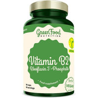 Produktbild von GreenFood Nutrition Vitamin B2 Riboflavin 5'Phosphat Kapseln ohne Gelatine für Schwangere und Stillende