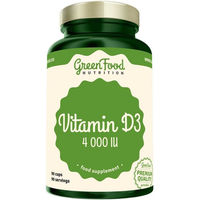 Produktbild von GreenFood Nutrition Vitamin D3 4000 IU Kapseln vegan für Frauen, Männer und Kinder