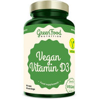 Produktbild von GreenFood Nutrition Vitamin D3 Kapseln mit Flechten vegan für Schwangere und Stillende 1000 IE