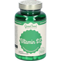 Produktbild von GreenFood Nutrition Vitamin D3 Kapseln vegan 1000 IE 60 Stück