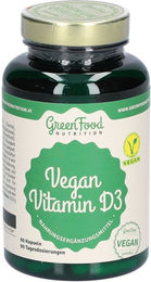 GreenFood Nutrition Vitamin D3 Kapseln vegan mit Flechten 1000 IE 60 Kapseln – Bild 1 von 2