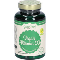 Produktbild von GreenFood Nutrition Vitamin D3 Kapseln vegan mit Flechten 1000 IE 60 Kapseln