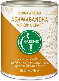 Greenic Ashwagandha Kurkuma Trinkpulver Bio Vegan 1000 g – Bild 1 von 1