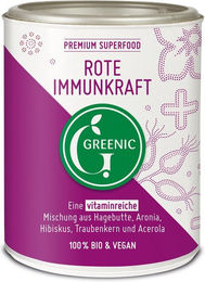 Greenic Rote Immunkraft Superfood-Mischung mit Kräuter-Komplex und Acerola Hagebutte Bio Vegan Trinkpulver 1000 g – Bild 1 von 4