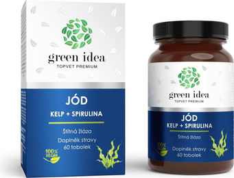 GreenIdea Kelp + Spirulina Nahrungsergänzungsmittel mit Algen-Komplex, 60 Kapseln – Bild 1 von 1
