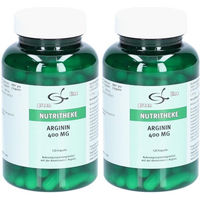 Produktbild von greenline L-Arginin 400 mg Kapseln vegan laktosefrei glutenfrei ohne Gelatine 120 Stück