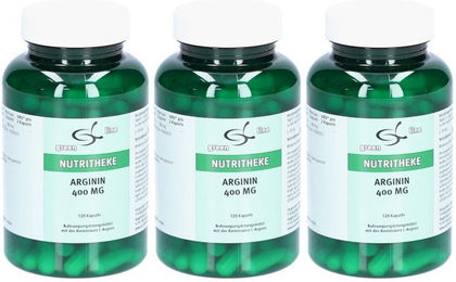 greenline NUTRITHEKE L-Arginin 400 mg Kapseln vegan laktosefrei und glutenfrei 120 Stück – Bild 1 von 1