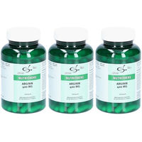 Produktbild von greenline NUTRITHEKE L-Arginin 400 mg Kapseln vegan laktosefrei und glutenfrei 120 Stück