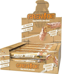 Grenade Proteinriegel Caramel Chaos zuckerarm 720 g (12 Riegel) – Bild 1 von 1