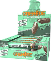 Grenade Proteinriegel Dunkle Schokolade Minze zuckerarm 720 g (12 Stück) – Bild 1 von 1