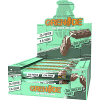Produktbild von Grenade Proteinriegel Dunkle Schokolade Minze zuckerarm 720 g (12 Stück)