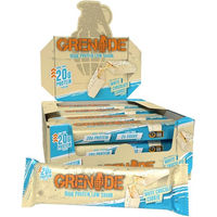 Produktbild von Grenade Proteinriegel Weiße Schokolade Keks zuckerarm 12 x 60 g