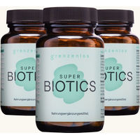 Produktbild von grenzenlos SUPER BIOTICS 12-in-1 Mikrobiom Komplex vegane magensaftresistente Kapseln ohne Inulin 180 Stück