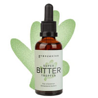 Produktbild von grenzenlos Super Bitter Tropfen mit Kräuter-Komplex aus 21 Wildkräutern, zuckerfrei, laktosefrei und glutenfrei, 100 ml