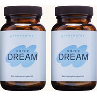Produktbild von grenzenlos SUPER DREAM 9-in-1 Schlaf Komplex mit Baldrian, Lavendel und L-Tryptophan, vegan, laktosefrei und glutenfrei, 120 Kapseln