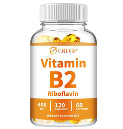 Grevip Vitamin B2 Riboflavin 400 mg Kapseln 120 Stück – Bild 1 von 2