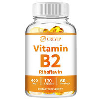 Produktbild von Grevip Vitamin B2 Riboflavin 400 mg Kapseln 120 Stück